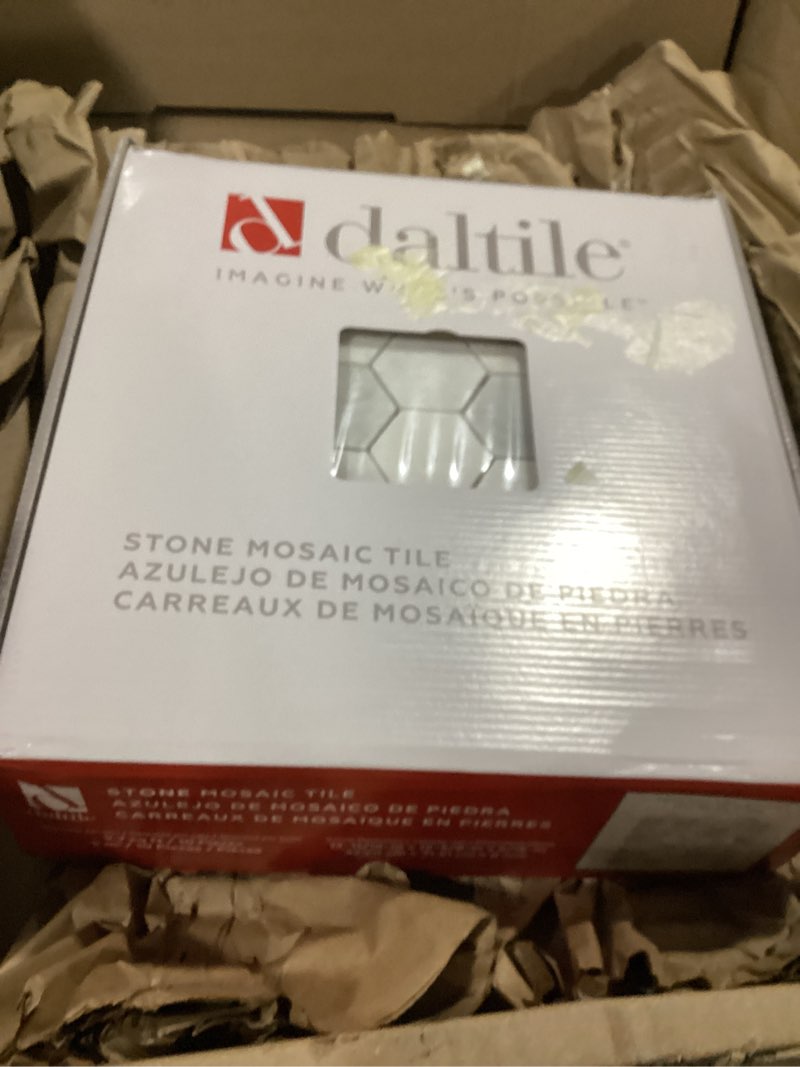 Condition photo showing Good Condition for restore mist honed 12 in. x 12 in. marble mosaic tile (9.7 sq. ft./case)
