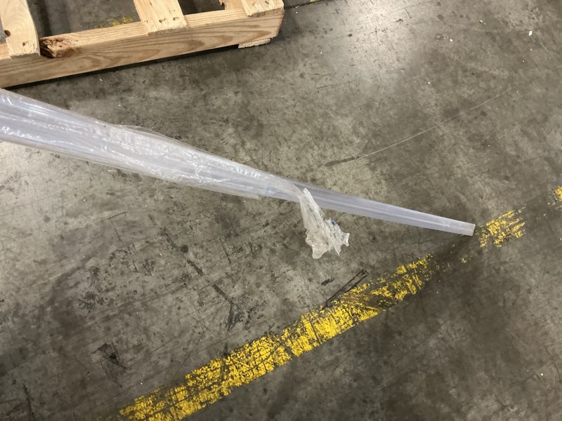 Condition photo showing As Is for 2-Pack Butecare Frameless Shower Door Side Seal Strip for 3/8" Glass Doors, Vertical Polycarbonate H-Jamb 180 Degree 78" Long