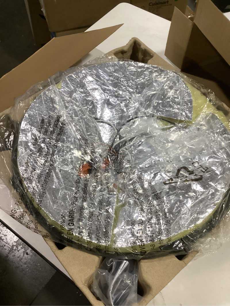 Condition photo showing Good Condition for DESIGNERS FOUNTAIN 3-Light Flush Mount Ceiling Light, 15 Inch Lighting Fixture for Kitchen, Bedroom, Bathroom, and Hallway, Matte Black with Etched Glass, 1257L-MB-W