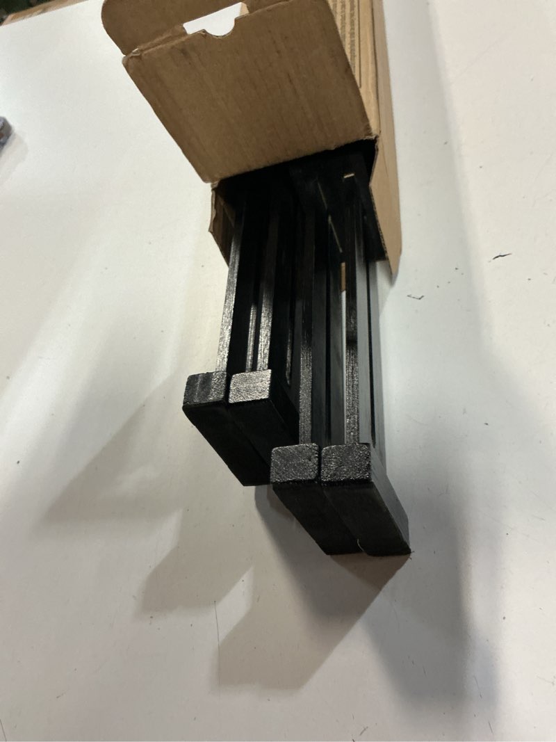 Condition photo showing Good Condition for utoplike 4 pcs bamboo kitchen drawer dividers large, adjustable black drawer organizers, spring loaded, works in kitchen, dresser, bathroom, bedroom, drawer, desk, 2.4" h black 2.4"h, large