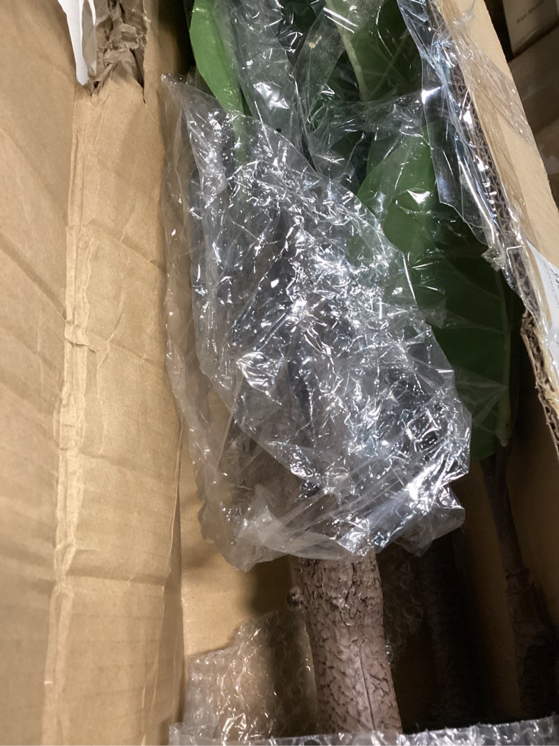 Condition photo showing Good Condition for Artificial Fiddle Leaf Fig Tree 6ft, Large Faux Plant Fake Ficus lyrata Silk Trees with Pot for Indoor Outdoor House Living Room Office Home Decor