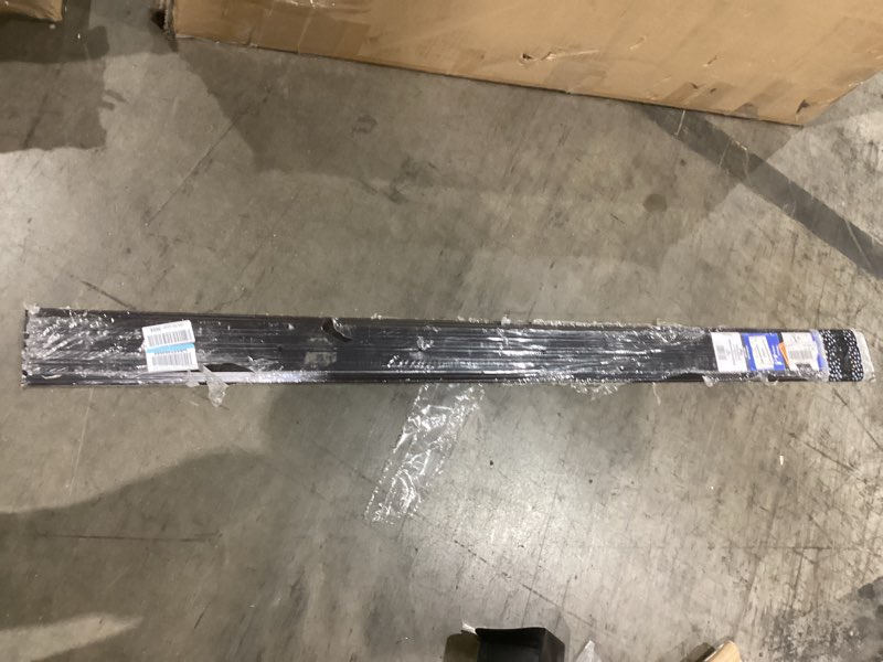 Condition photo showing Good Condition for m-d building products 68353 aluminum commercial flat-profile threshold: durable and sleek entryway access solution draft protection (5 in. x 1/2 in. x 72 in.) (bronze) bronze 5 in x 1/2 in x72 in