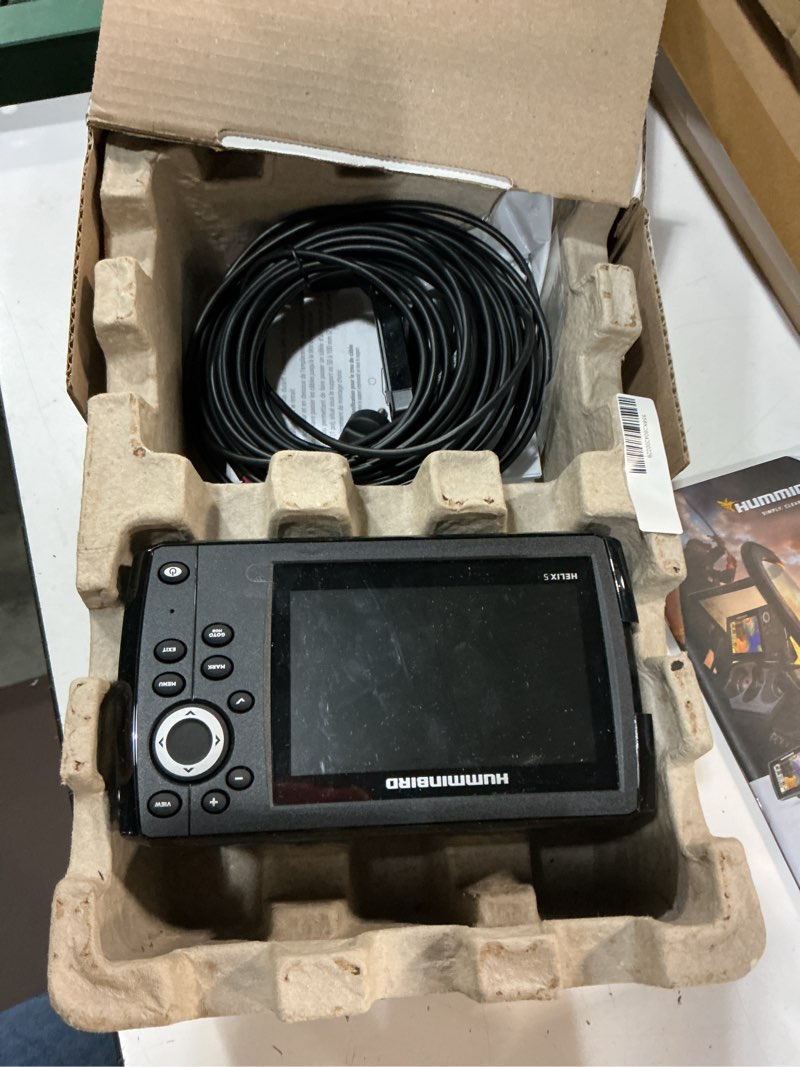Condition photo showing Good Condition for humminbird 411660-1 helix 5 chirp gps g3 fish finder 5-inch display helix