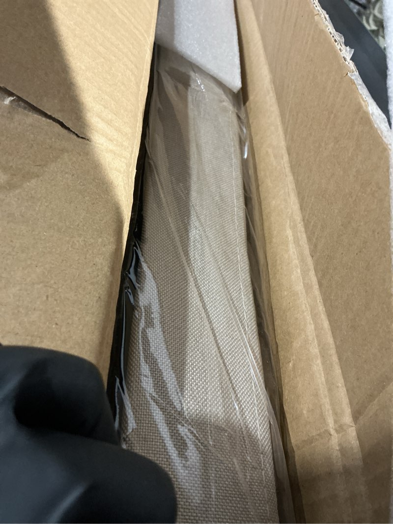 Condition photo showing Good Condition for Cat Litter Box Enclosure Furniture for Odor Control, Hidden Cabinet Cats Litter Ottoman with Flip-Up Lid,Cat Litter Box Bench with Storage Space, Dog Proof (Cream, Large) Cream Large