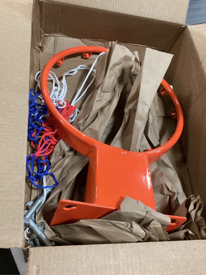 Condition photo showing item condition for Heavy Duty Medium Size Basketball Hoop Goal Wall Mounted Basketball Rim, Ideal for Teens, Home Decoration & Office Fun, Diameter 35centimeter/13.8inch Ultra