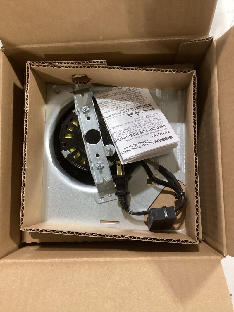 Condition photo showing As Is for Broan-NuTone 80 CFM, 2.5 Sones Assembly Kit Replacement Bath Fan Motor