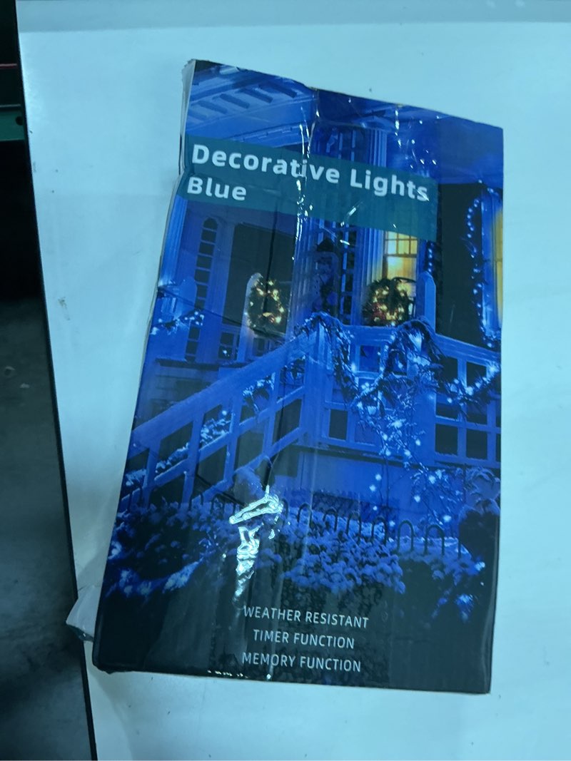 Condition photo showing New/Like New for quhuatu 1500 led 470ft christmas lights outdoor,12 lighting modes christmas string lights with timer, dimmable blueled stringlightswaterproof for yard tree wedding party holiday decor blue blue green wire 1500 led 470ft