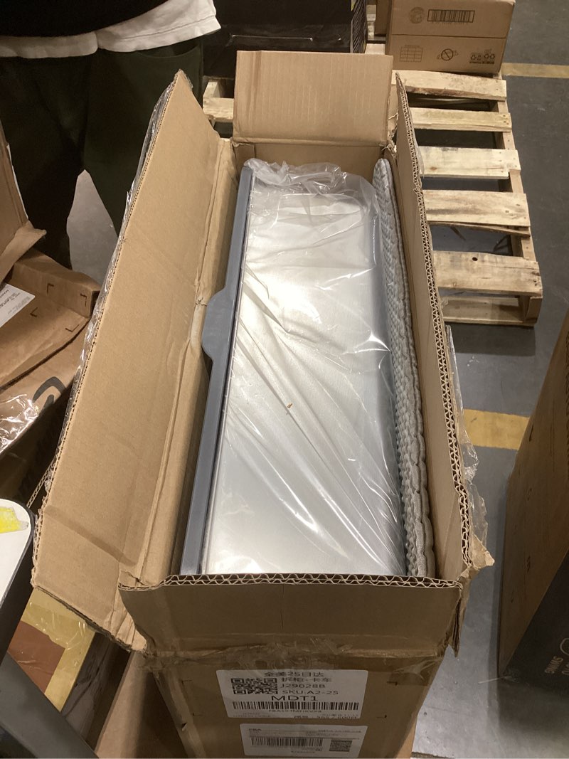 Tevila Extra Large Stainless Steel Litter Box with Lid, High Sided Enclosed Metal Cat Litter Pan, Do