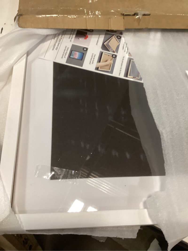 Condition photo showing Good Condition for 16x16 Picture Frame Diamond Painting Frames Poster Frames Made of Solid Wood,Display Pictures 12x12 with Mat or 16x16 without Mat for Photos, Paintings,Walls Decoration,Anniversary,Wedding,Christmas White 16x16 inch