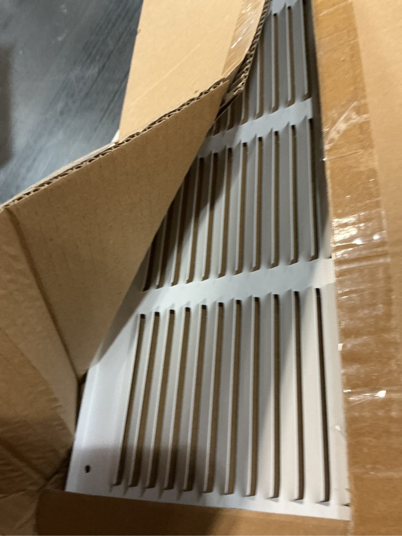 Condition photo showing Good Condition for 20x12 return air grille(duct opening size),air return vent cover,flat vent cover,rejillas de aire acondicionado para casa,return air grilles,outer dimensions:21.75"wx13.75"h(20"wx12"h, duct opening) 20"w x 12"h, duct opening