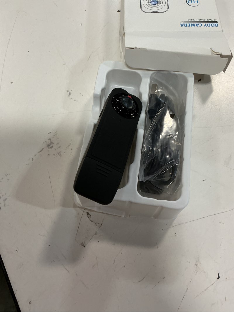 Condition photo showing Good Condition for mini body camera with audio & video recording - small pov cam 1080p with 64g card - wearable personal portable cameras recorder dv - night version camcorder for security work records guard traveling