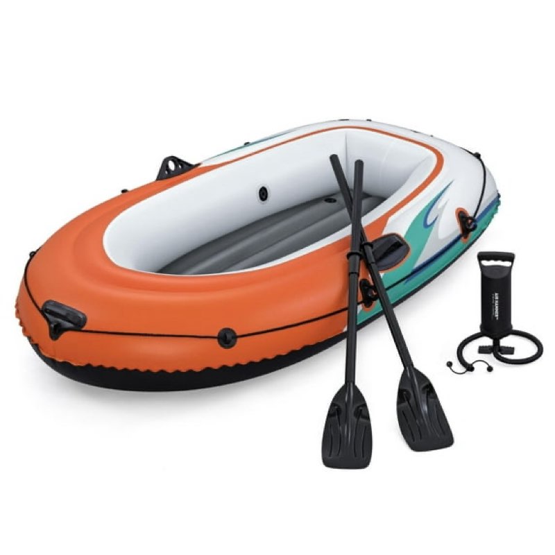 ozark trail 2-person inflatable recreational raft set 6'5" x 40"