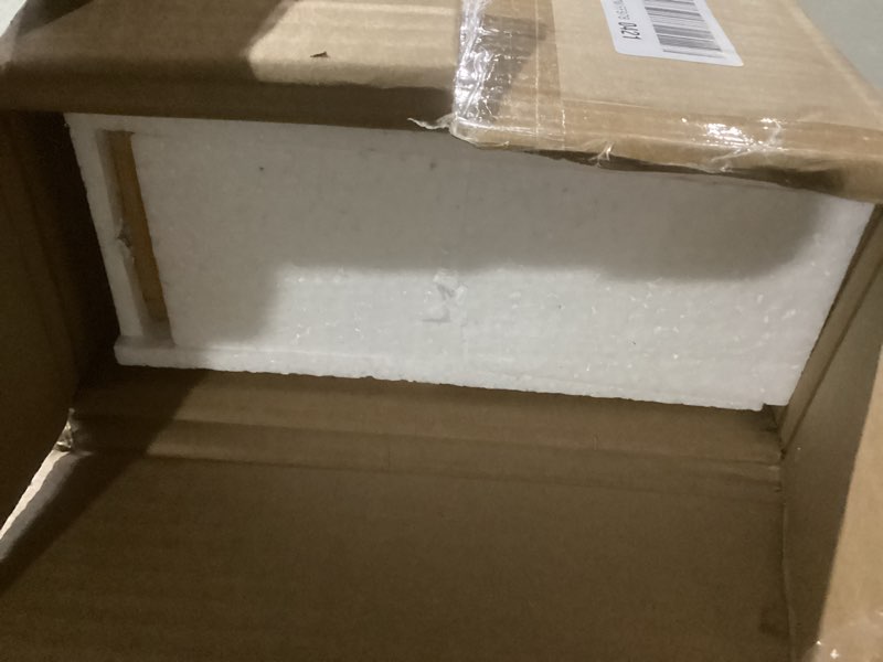 Condition photo showing New/Like New for bamboo monitor stand riser with drawer, ergonomic computer riser for desk with cable management & storage organizer, wood monitor stand for home office