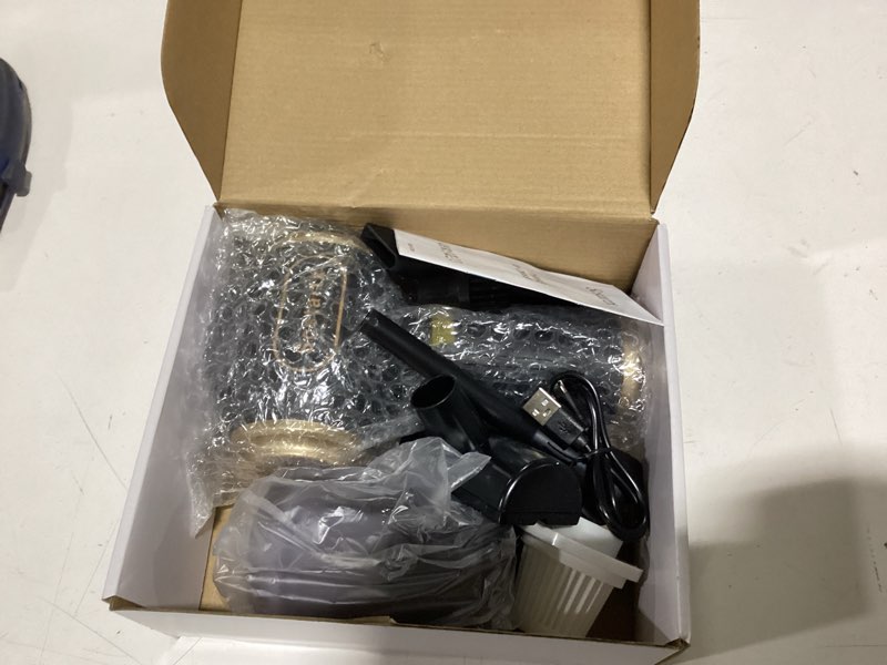 Condition photo showing New/Like New for Portable Car Vacuum Cordless Mini Handheld Vacuums Cleaner Rechargeable with LCD Display and Multi-Nozzles, High Power Hand held Cleaners for Car, Home, Office, Sofa, Pet Hair,Keyboard