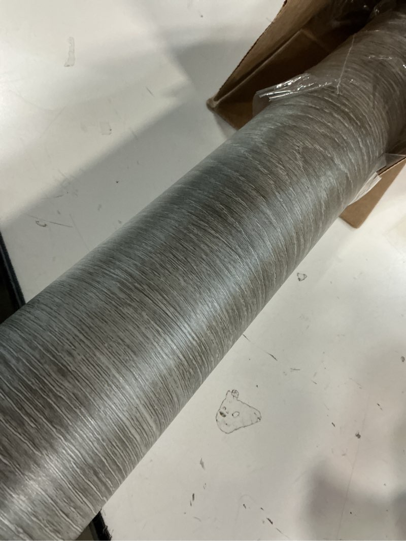 Condition photo showing Good Condition for veelike extra wide 32''x118'' grey oak wood contact paper peel and stick countertops waterproof wood wallpaper for furniture kitchen cabinets vinyl wrap self adhesive woodgrain counter top covers 32" x 354"