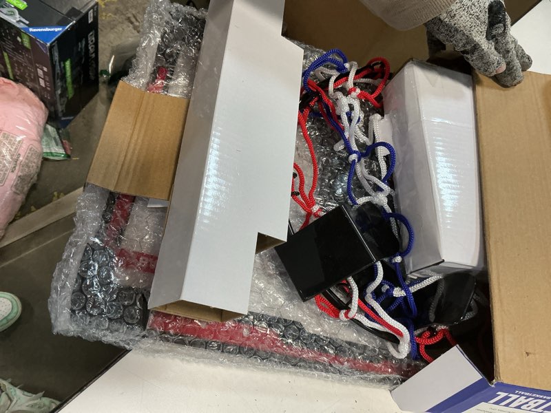 Condition photo showing Good Condition for HopeRock Indoor Basketball Hoop for Kids, Over The Door Mini Basketball Hoops, with LED Light, Scoreboard, Birthday Toys Gifts for 5 6 7 8 9 10 11 12+ Year Old Boys LED Basketball Hoop & Scoreboard