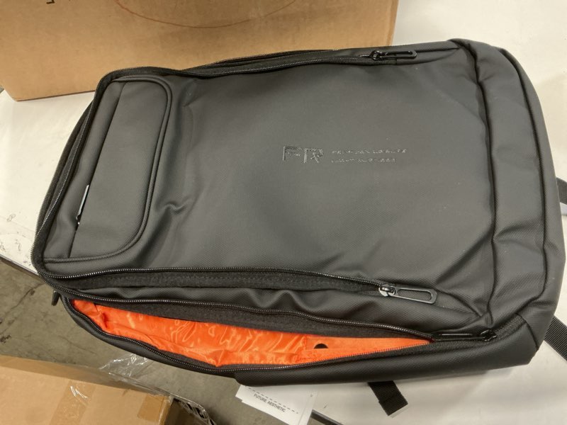 Condition photo showing As Is for FENRUIEN Work Backpack for Men, Water Resistant Expandable Backpack with USB C Charging Port, Black 15.6 Laptop Backpack Business Backpack