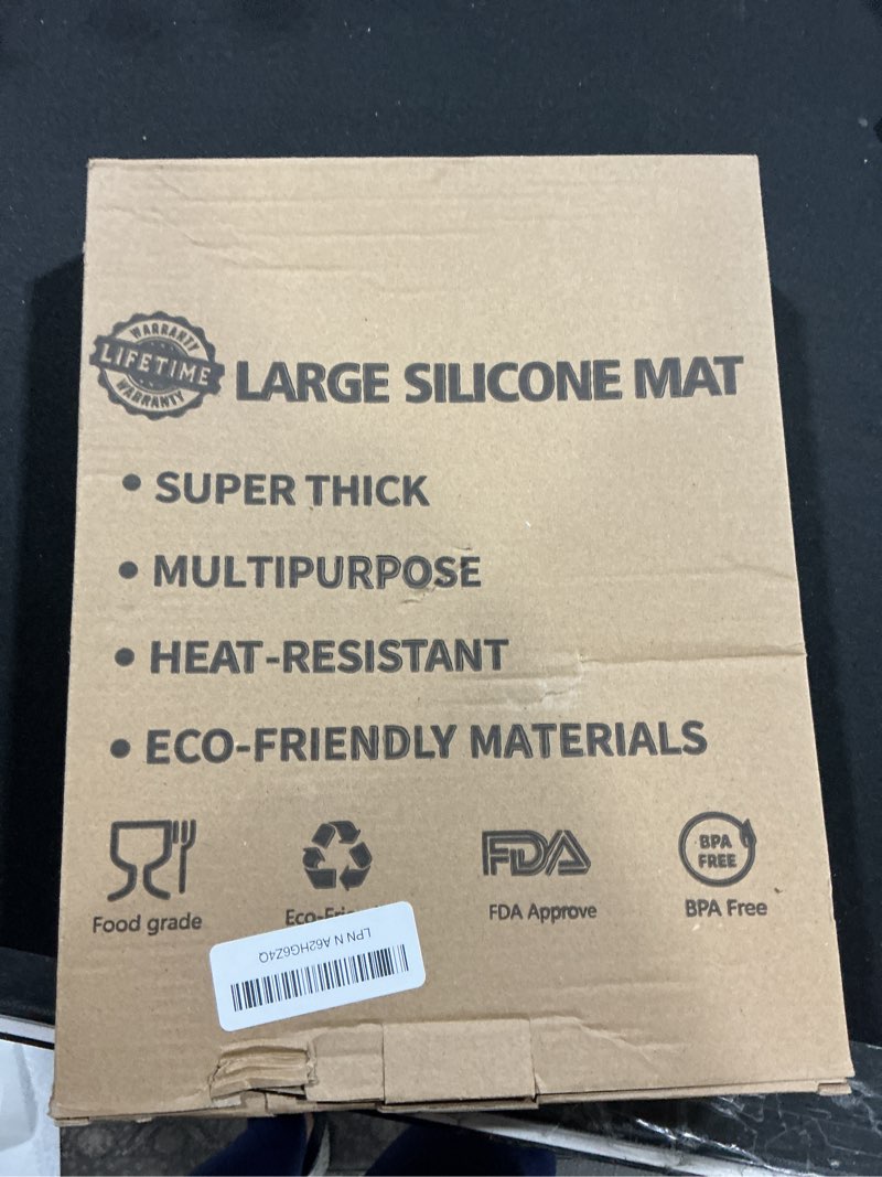 Condition photo showing Good Condition for 35.4"x23.6"(90cmx60cm) Large Silicone Mat for Kitchen Counter, Non-Slip Heat Resistant Countertop Pr