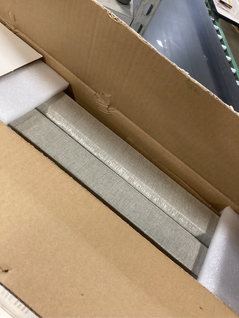 Condition photo showing New/Like New for UMIACOUSTICS 4 PCS Acoustic Panels with Hanging Brackets, 2” Thick Fiberglass Sound Proof Panels Removable for Studios, Office, Home Theater Wall- Linen 23.6" x 11.8"-4pcs Linen