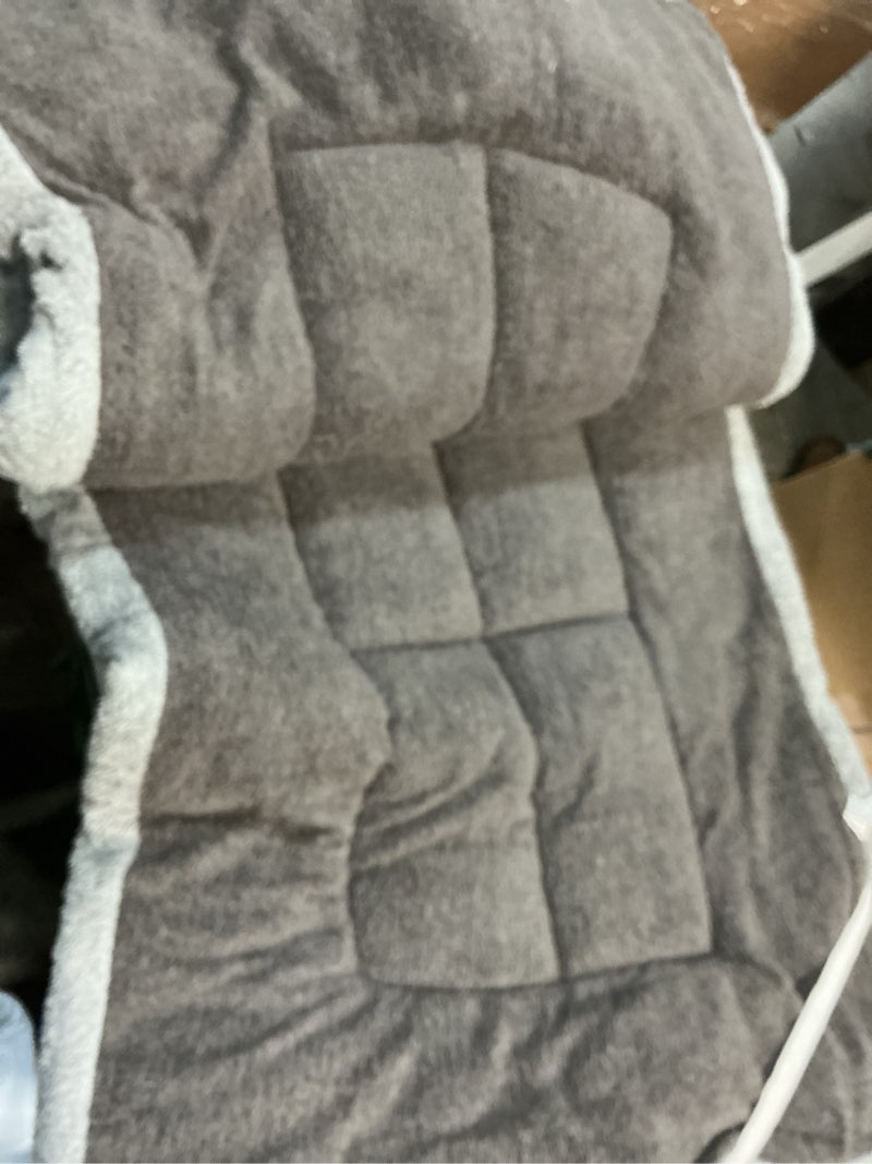 Condition photo showing As Is for Thick Camping Sleeping Pad - Lamb Fluff Camping Cot Pads for Adult, Soft Sleeping Mat, Non-Slip Camping Mattress Pad for Car Tent Gray