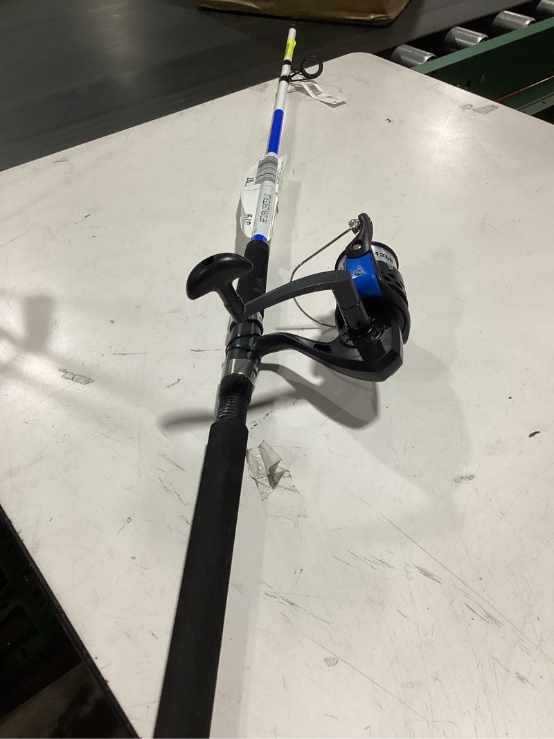 Condition photo showing As Is for shakespeare tiger spinning fishing combo, 7' medium rod, 5000 size reel