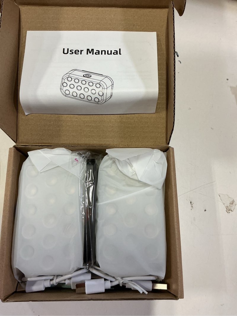 Condition photo showing New/Like New for Pool Lights, Upgraded Rechargeable Submersible LED Lights with 16 High-Brightness LEDs, IP68 Waterproof 20 Colors Hot Tub Underwater Pool Light for In-Ground & Above-Ground Pool 2 Pack