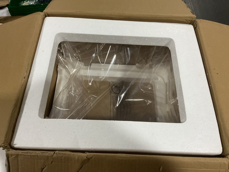 Condition photo showing Good Condition for modern acrylic shower bench, clear stool with anti-skip silicone buckles and 12 pcs water leaking hole 350 lbs weight capacity round-upgrade