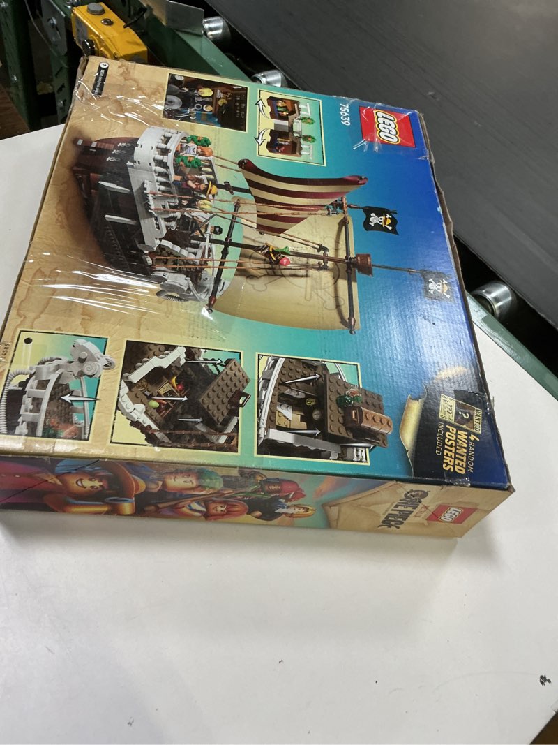 Condition photo showing As Is for LEGO ONE Piece The Going Merry Pirate Ship Building Blocks - Pretend Play Adventure Toy for Boys & Girls, 10+ - Straw Hat Crew Toy Figures & Playset for Anime Fans - Gift for Christmas - 75639