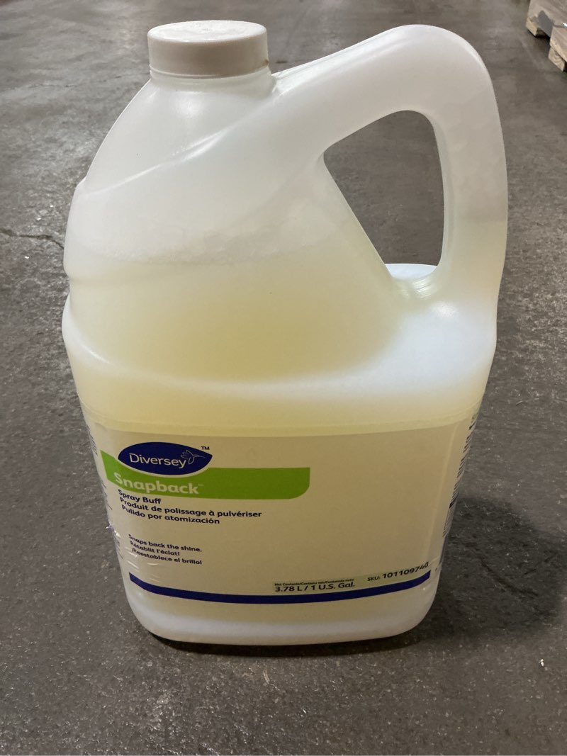 Condition photo showing New/Like New for diversey snapback floor care maintainer, 1 gallon, pack of 4 jugs