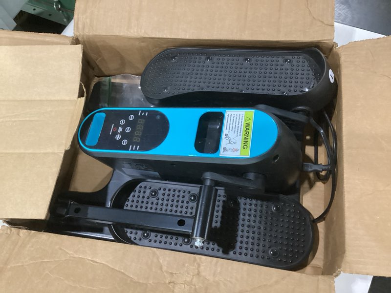 Condition photo showing As Is for dripex under desk elliptical machine, electric elliptical leg exerciser for seniors, quiet portable elliptical exercise machine, seated pedal exerciser with 12 level speeds, remote control green, not tested