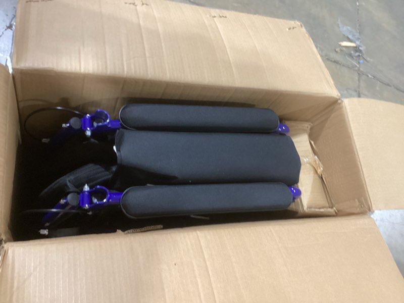 Drive Medical EXP19LTBL Lightweight Expedition Folding Transport Wheelchair with Hand Brakes, Blue