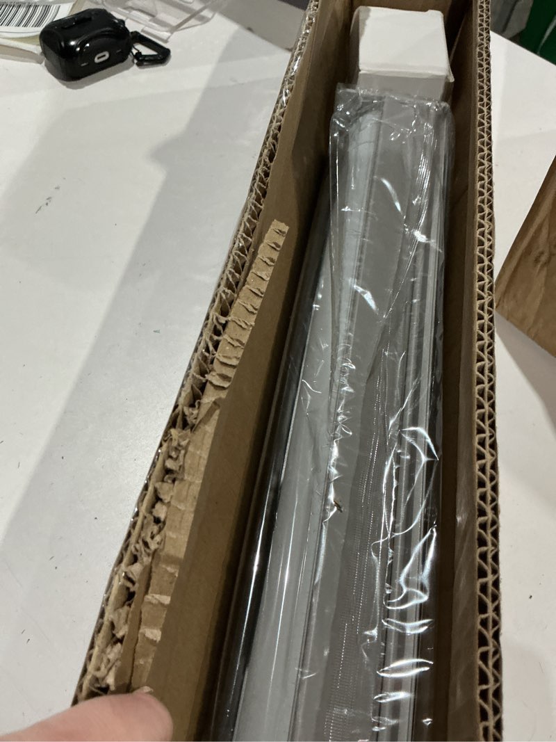 Condition photo showing Good Condition for lazblinds no drill roman shades for windows, cordless blackout window shades with uv protection, polyester fabric for bedroom & living room, 21" w x 64" h, beige blackout - faux linen - beige 21"w x 64"h