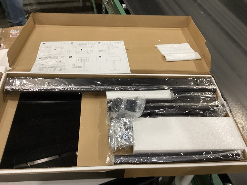 Condition photo showing New/Like New for universal floor tv stand with mount 80 degree swivel height adjustable and space saving design for most 27 to 65 inch lcd, led oled tvs, perfect for corner & bedroom ht1002b 27"-55" swivel floor tv stand with mount