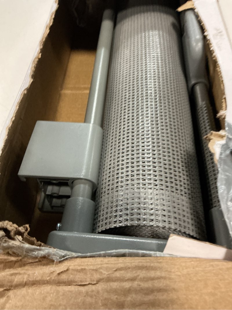 Condition photo showing Good Condition for Reinforced 42" Extra Tall X 100" Extra Long Baby Gate for Large Openings with Reinforced Bars Retractable Pet Gate for Dogs Extra Wide Retractable Baby Gate No Sagging Extra Tall Retractable Dog Gate