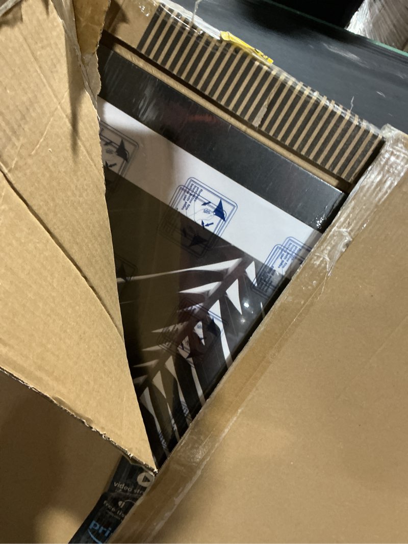 Condition photo showing Good Condition for Americanflat 28x40 Poster Frame with Polished Plexiglass - Use as 24x36 Frame with Mat or Display 28x40 Photo Without Mat - Epic Collection - Wide Picture Frames for Wall Display - Black Black 24x36 with Mat