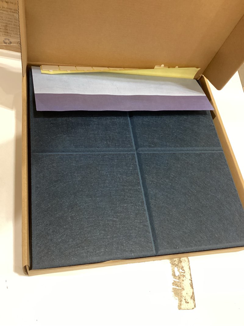 Condition photo showing Good Condition for Cork Board 24 x36 Alternative - 6 Pack Felt Wall Tiles with Safe Removable Adhesive Tabs, Cork Boards for Walls Cork Board for Home Office Pin Board Tack Board Cork Board - Prussian Blue Purssian Blue