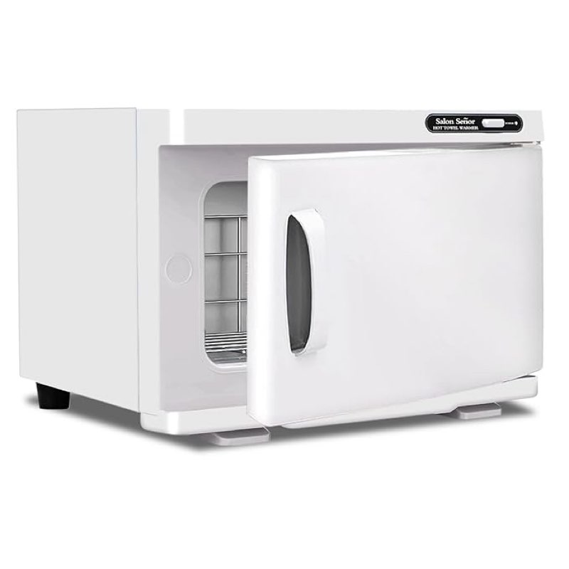 salon señortowel warmer cabinet professional towel heater with essential oil spot for facial spa or personal home use(white)