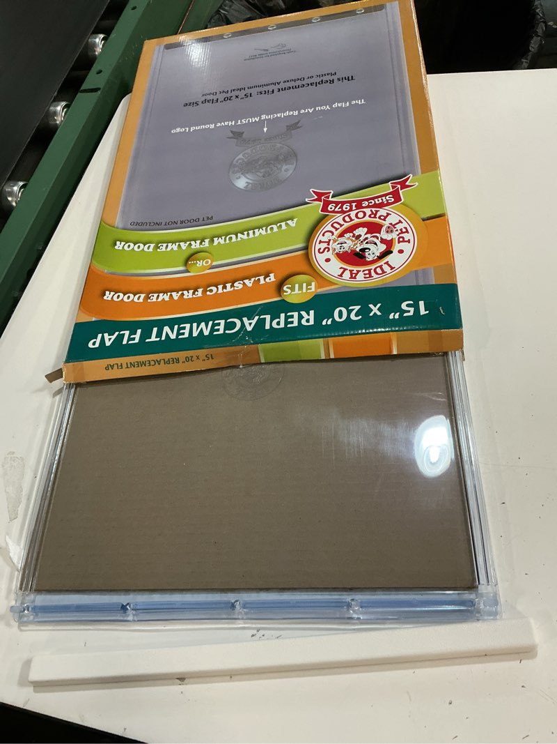 ideal pet products clear vinyl replacement flap, super large, 15" x 20" flap size super large - 15" x 20" flap size