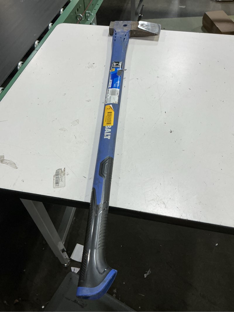 Condition photo showing As Is for kobalt steel splitting axe with 36-in poly handle