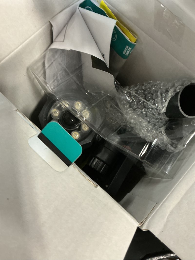 Condition photo showing As Is for bell + howell bionic spotlight 250-lumen 4-watt black low voltage solar led spot light motion sensor