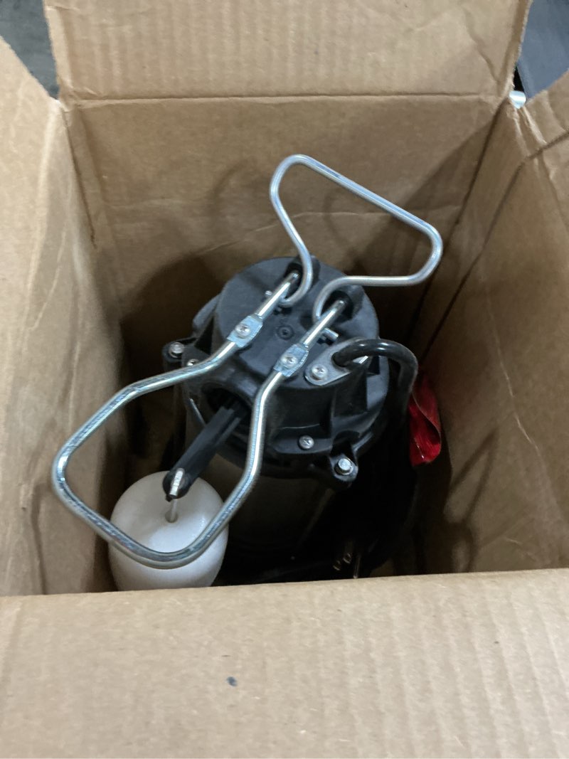 Condition photo showing As Is for wayne cdu1000 1 hp submersible sump pump – cast iron & stainless steel, integrated vertical float switch, 6,100 gph, 5-year warranty, assembled in usa 1 hp stainless steel sump pump