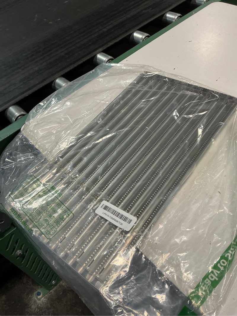Condition photo showing Good Condition for g362-2100-w1 grill emitter plates for charbroil tru infrared 2 burner 466642316 463675016 463642316 463644220 463675016p1 463246118 emitter plates for charbroil commercial tru-infrared gas grill parts stainless steel 9 3/8" wx17 1/8" l