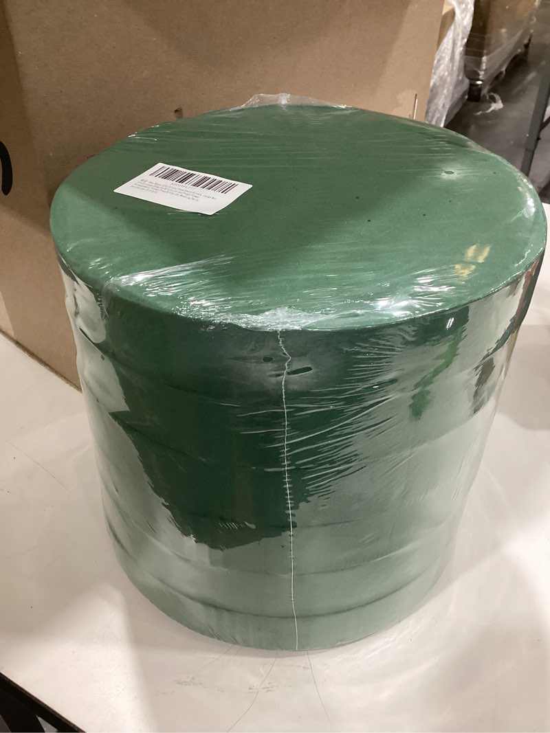 Condition photo showing New/Like New for max shape 6 pcs floral foam round blocks, large wet and dry green foam for artificial and fresh flower arrangement,flower foam blocks for wedding party decorations (9.8 inch)