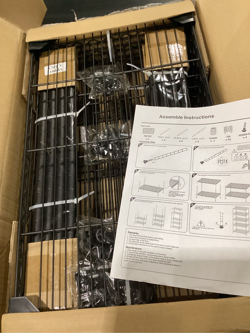 Condition photo showing New/Like New for 5 tier multifunctional storage rack 