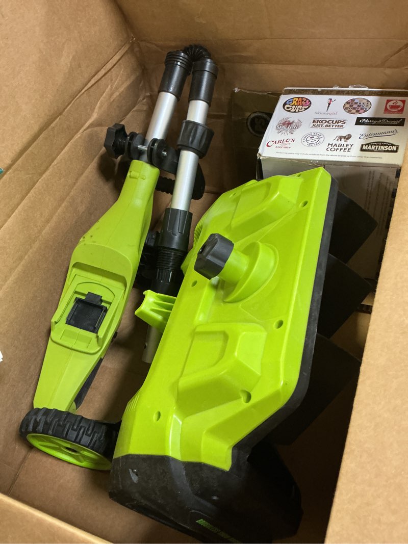 Condition photo showing As Is for Brushless snow shovel