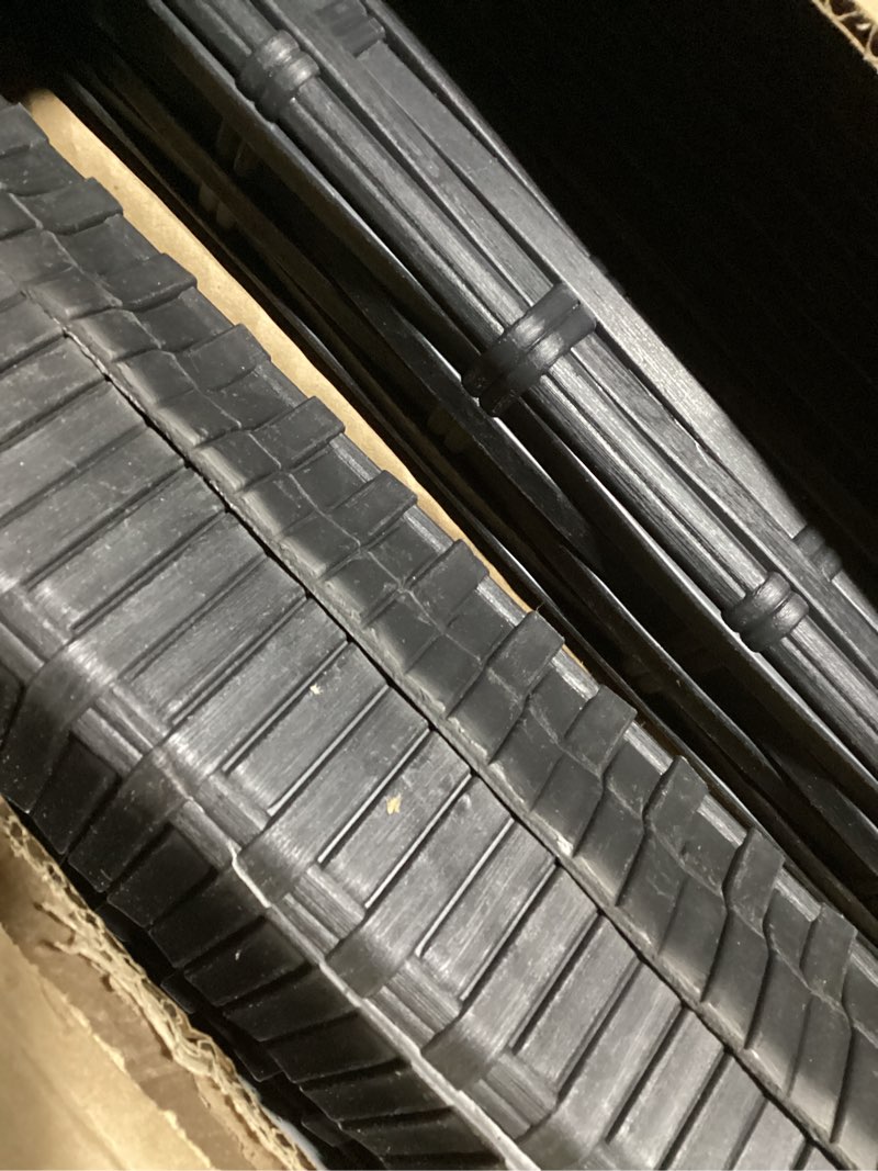 Condition photo showing New/Like New for keter java xxl 230 gallon resin rattan look large outdoor storage deck box for patio furniture cushions, pool toys, and garden tools, dark grey
