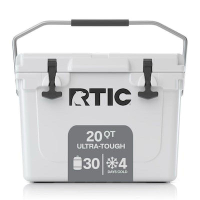 RTIC Outdoors Ultra-Tough White 20 Quart(s) Hard rotomolded Insulated Personal cooler with