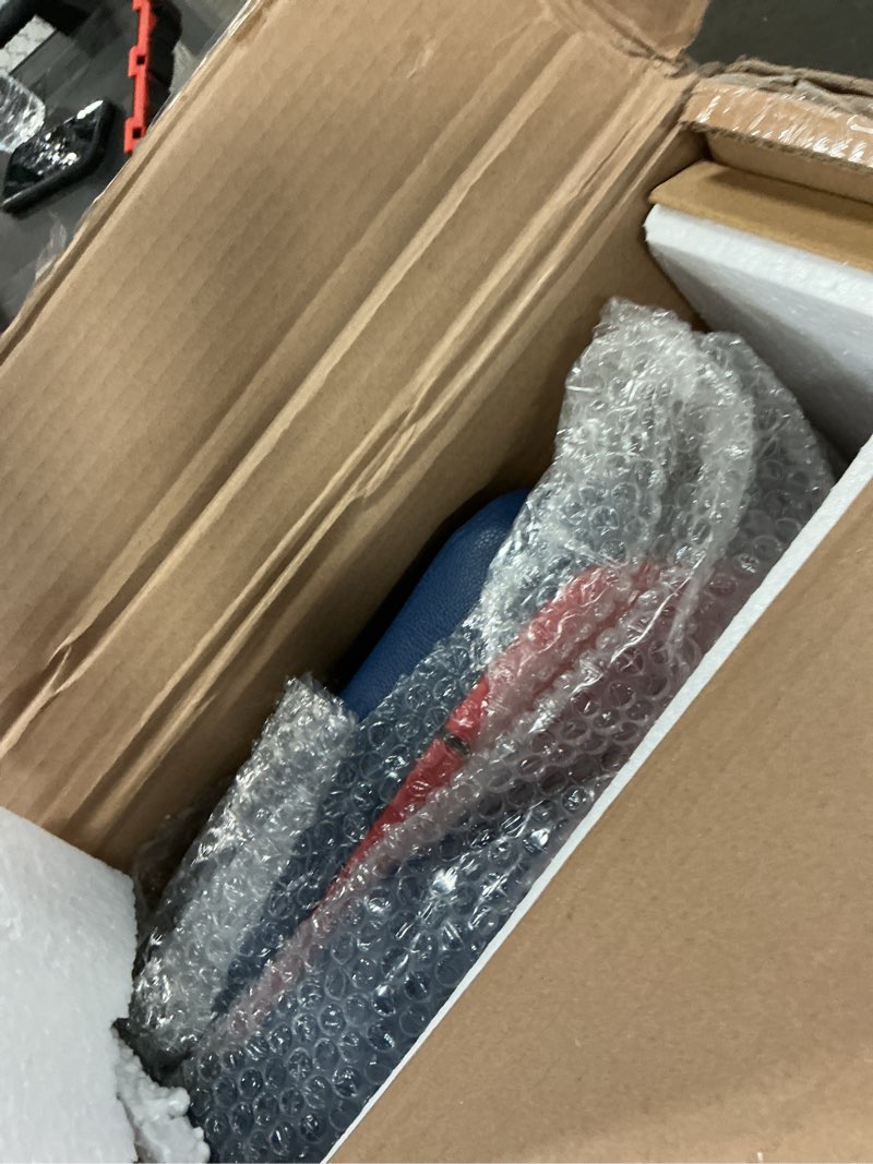 Condition photo showing As Is for Delta Children Marvel Spider-Man Upholstered Twin Bed, Blue