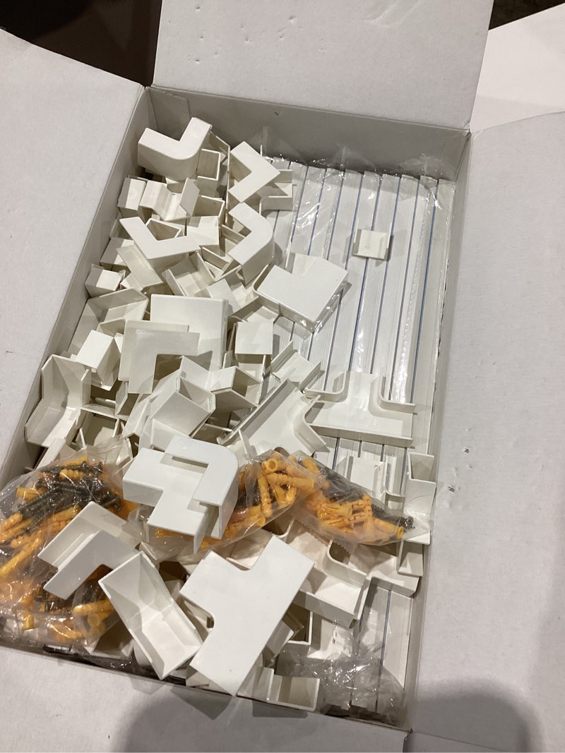 Condition photo showing Good Condition for cord hider wall cable cover tv wire management paintable white raceway