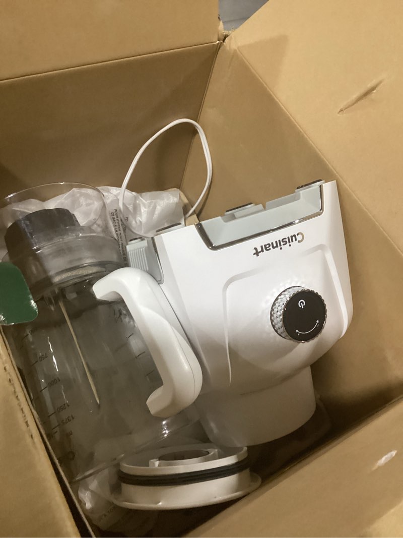 Condition photo showing As Is for Cuisinart Hurricane® 48 oz Glass Jar Digital Blender, Manual 5 Speeds, 6 Presets - Smoothie, Pulse, Milkshake, Cocktail, Ice Crush, and Clean, BL-200